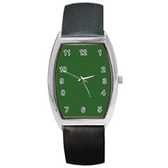 Basil Green Barrel Style Metal Watch by FabChoice