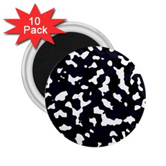 Camouflage Bleu 2 25  Magnets (10 Pack)  by kcreatif
