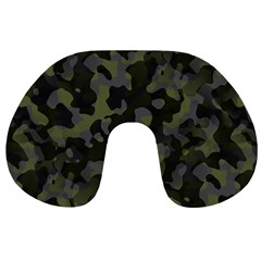 Camouflage Vert Travel Neck Pillow by kcreatif