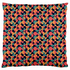 Beautiful Shapes Pattern Large Cushion Case (one Side) by designsbymallika