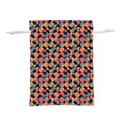 Beautiful Shapes Pattern Lightweight Drawstring Pouch (l) by designsbymallika