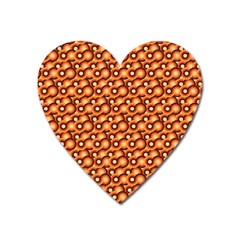 Curvy Geometric Pattern Heart Magnet by designsbymallika