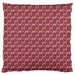 Geometric Groovy Pattern Large Flano Cushion Case (one Side) by designsbymallika