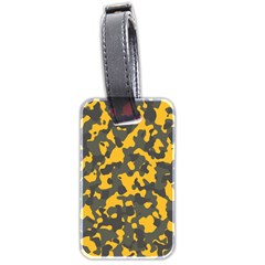 Camouflage Jaune/vert  Luggage Tag (two Sides) by kcreatif