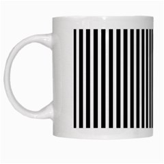 Bande noir/blanc  White Mugs