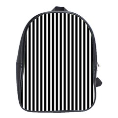 Bande noir/blanc  School Bag (XL)