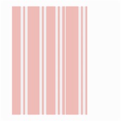 Bandes Blanc/rose Clair Small Garden Flag (two Sides)