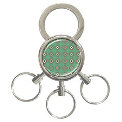 Mushrooms In The Meadow  3-ring Key Chain by SychEva