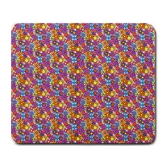 Groovy Floral Pattern Large Mousepads