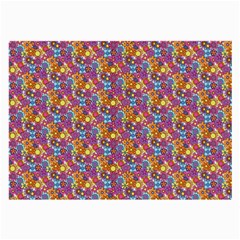 Groovy Floral Pattern Large Glasses Cloth (2 Sides)