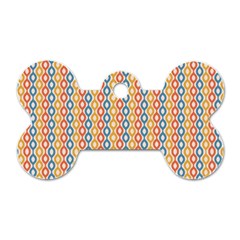 Psychedelic Groovy Pattern Dog Tag Bone (one Side) by designsbymallika