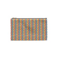 Psychedelic Groovy Pattern Cosmetic Bag (small) by designsbymallika