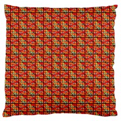 Square Floral Print Standard Flano Cushion Case (one Side) by designsbymallika