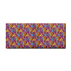 Summer Floral Pattern Hand Towel by designsbymallika