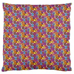 Summer Floral Pattern Large Cushion Case (one Side) by designsbymallika