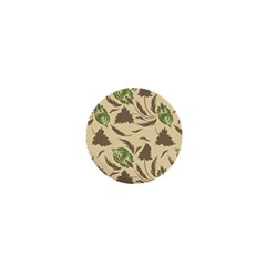 Folk Floral Pattern  Flowers Print  1  Mini Buttons by Eskimos