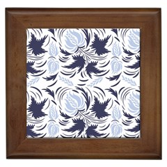 Folk Floral Pattern  Flowers Print  Framed Tile by Eskimos