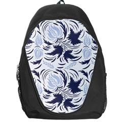 Folk Floral Pattern  Flowers Print  Backpack Bag by Eskimos
