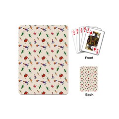 Vegetables Athletes Playing Cards Single Design (mini) by SychEva