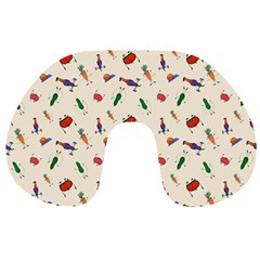 Vegetables Athletes Travel Neck Pillow by SychEva