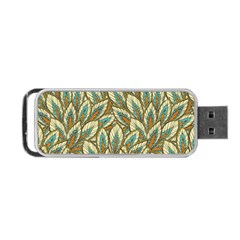 Green Leaves Portable Usb Flash (two Sides) by goljakoff