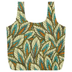 Green Leaves Full Print Recycle Bag (xxxl) by goljakoff