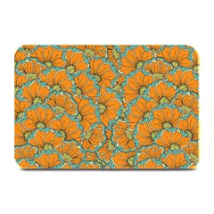 Orange Flowers Plate Mats by goljakoff