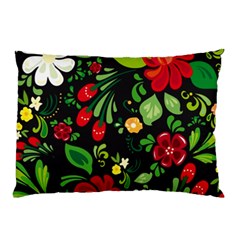 Russian Khokhloma Pillow Case by goljakoff