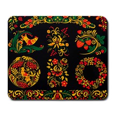 Hohloma Ornament Large Mousepads by goljakoff