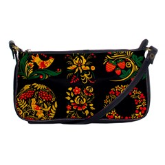 Hohloma Ornament Shoulder Clutch Bag by goljakoff