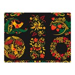 Hohloma ornament Double Sided Flano Blanket (Mini)  35 x27  Blanket Front