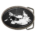 Whale dream Belt Buckles Front