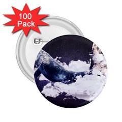 Blue Whale Dream 2 25  Buttons (100 Pack)  by goljakoff