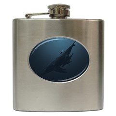 Whales Family Hip Flask (6 Oz) by goljakoff