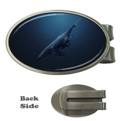 Blue Whales Money Clips (oval)  by goljakoff