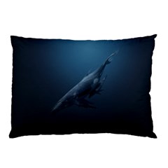 Blue Whales Pillow Case (two Sides) by goljakoff