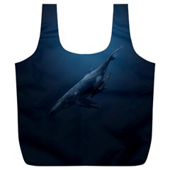 Blue Whales Full Print Recycle Bag (xxxl) by goljakoff