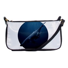 Blue Whales Shoulder Clutch Bag by goljakoff