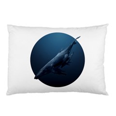 Blue Whales Pillow Case (two Sides) by goljakoff