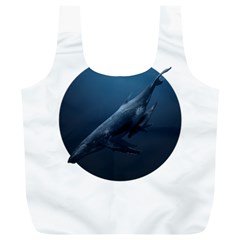 Blue Whales Full Print Recycle Bag (xl) by goljakoff