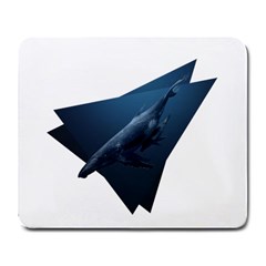 Whales In Deep Ocean Large Mousepads by goljakoff