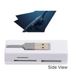 Whales in deep ocean Memory Card Reader (Stick) Front