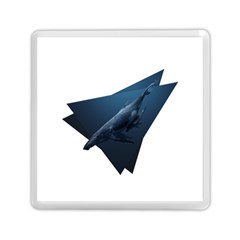 Whales In Deep Ocean Memory Card Reader (square) by goljakoff