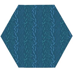 Algae And Aquatic Plants Wooden Puzzle Hexagon by SychEva