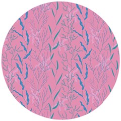 Undersea World  Plants And Starfish Wooden Puzzle Round by SychEva