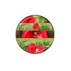 Photos Collage Coquelicots Hat Clip Ball Marker (10 Pack)