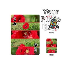 Photos Collage Coquelicots Playing Cards 54 Designs (mini) by kcreatif