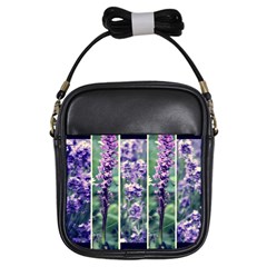 Collage Fleurs Violette Girls Sling Bag