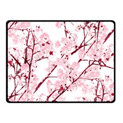 Fleurs De Cerisier Fleece Blanket (small) by kcreatif