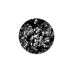 Fleurs De Cerisier Noir & Blanc Golf Ball Marker (10 Pack)